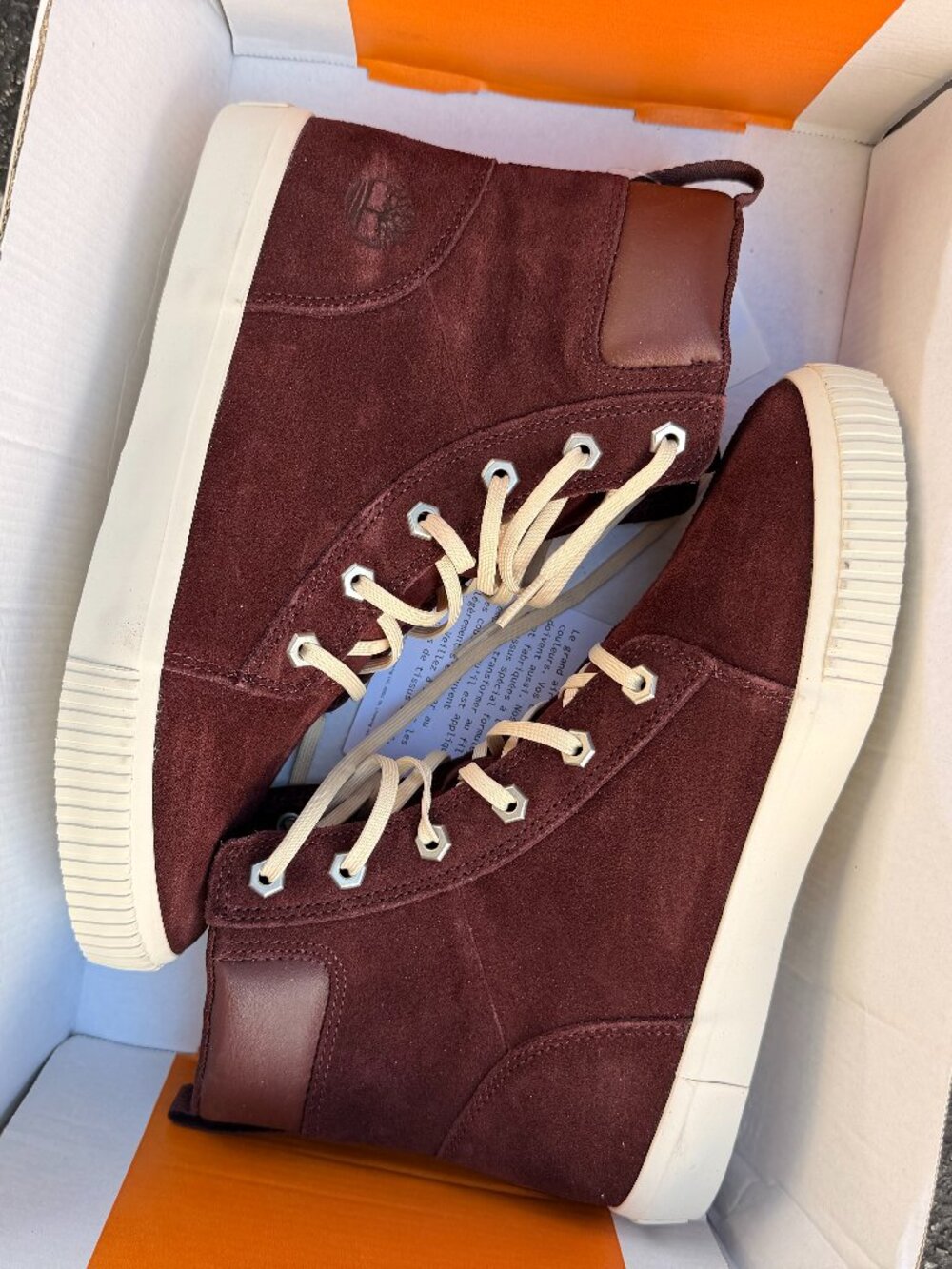 New Timberland Skyla Bay 6IN Boot Burgundy Suede Women's Size 8
